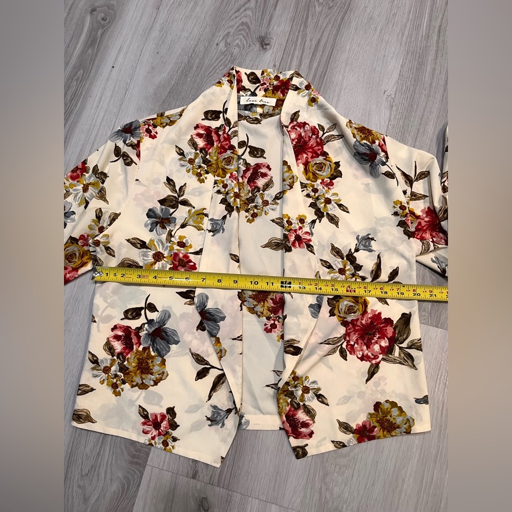 Love tree Floral Open Front Jacket - Picture 2 of 6